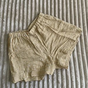EVERLANE linen boxer shorts high waist L